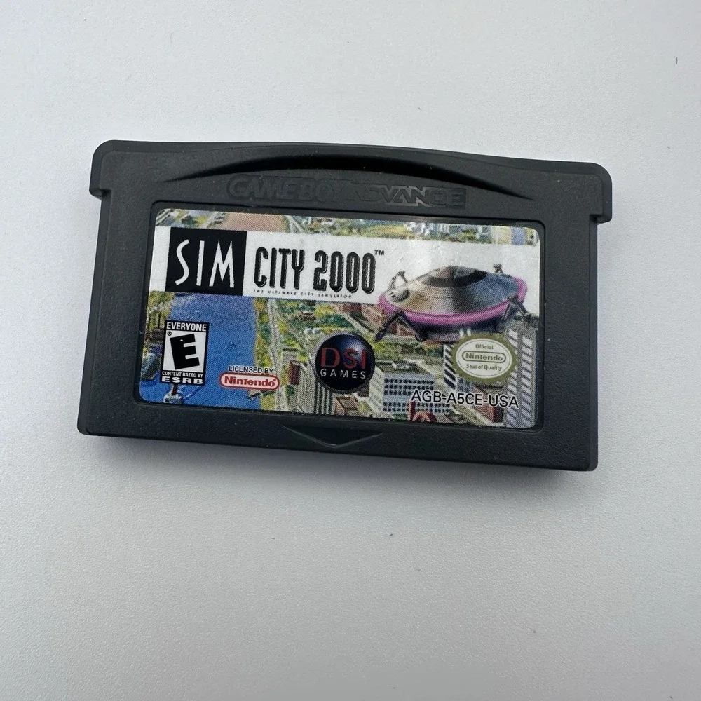 SimCity 2000 Nintendo Game Boy Advance GBA 2003 DSI Games AGB-A5CE-USA Tested